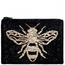 Bee Glitter Clutch Bag