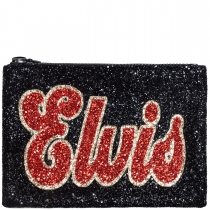 Elvis Glitter Clutch Bag