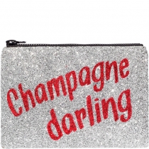 Champagne Darling Glitter Clutch Bag