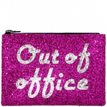 Out of Office Glitter Clutch Bag